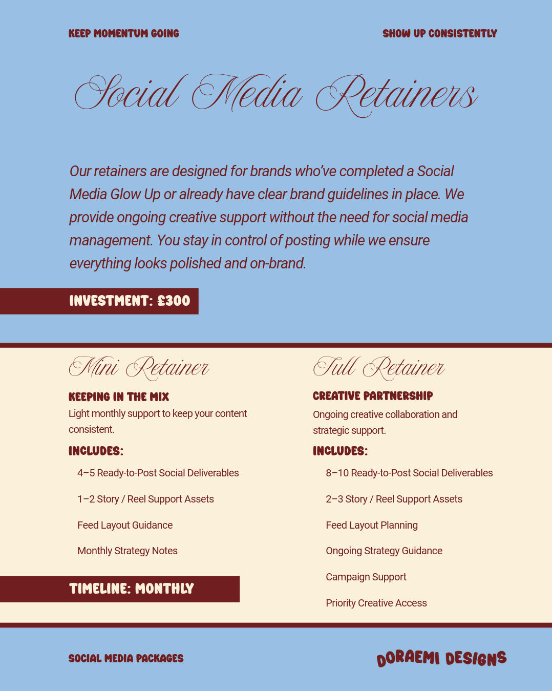 Social Media Retainers